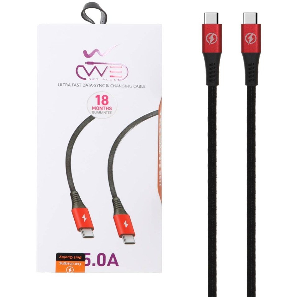 کابل دو سر تایپ سی WD ETW 002 100w