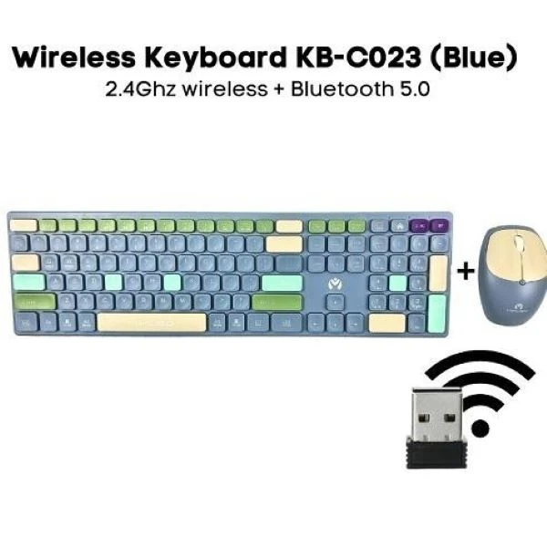 کیبورد و موس بی سیم میکاسو مدل KB-C023