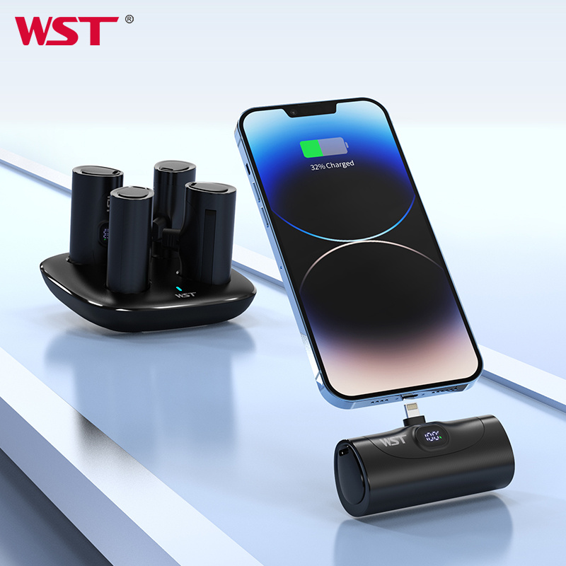 پاوربانک سریع WST با جاگوشی ۵۰۰۰ میلی‌آمپر 