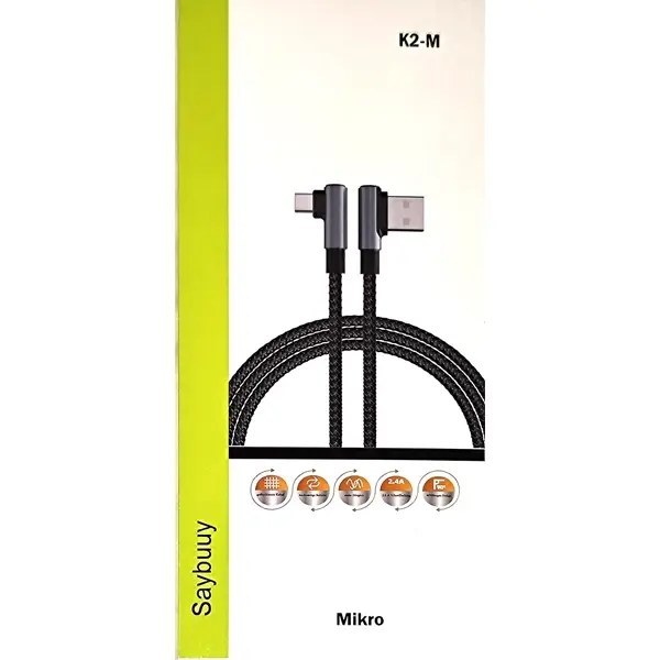 کابل شارژ گیمینگ K2M | شارژ سریع و انتقال داده بالا برای گیمرها