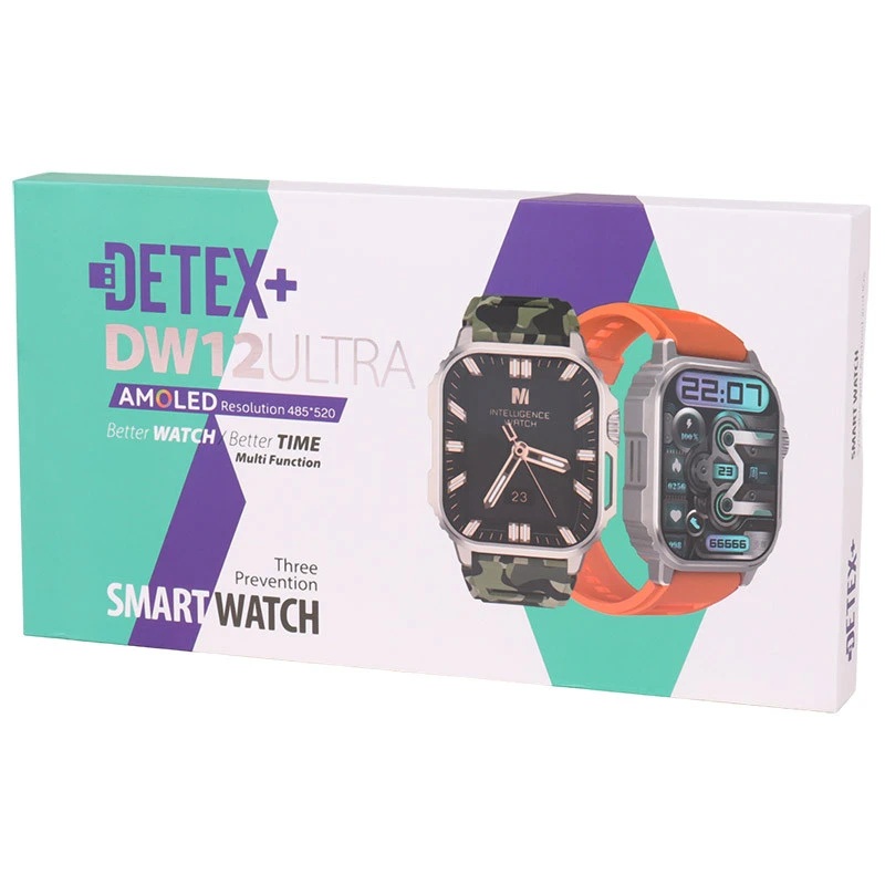 ساعت هوشمند دتکس پلاس مدل Detex+ DW12 Ultra