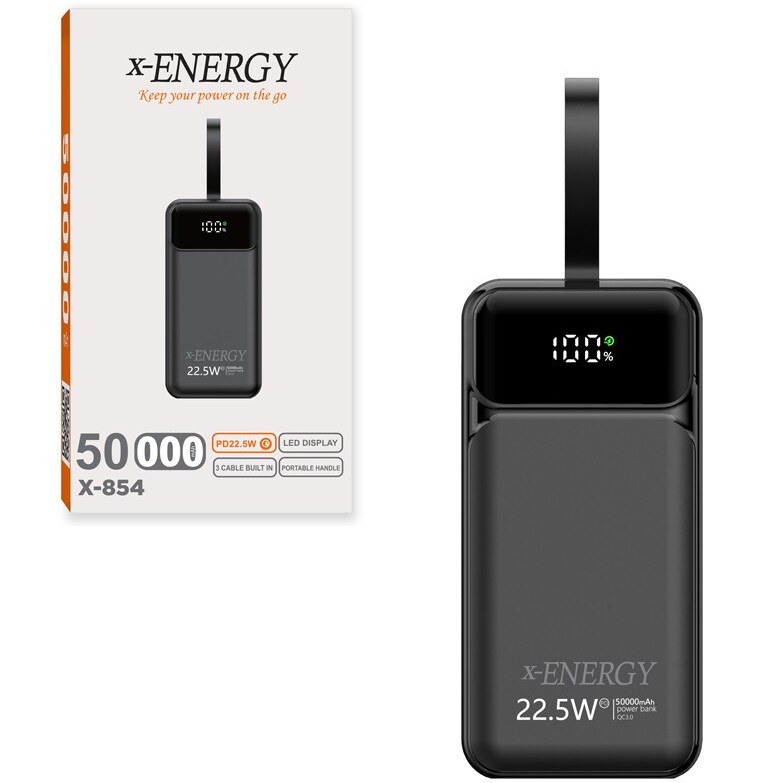 پاوربانک ایکس انرژی مدل X-854 22.5W ظرفیت 50000 میلی آمپر ساعت