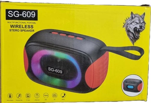 اسپیکر بلوتوثی قابل حمل SG-609  صدای ۵ وات + نورپردازی RGB