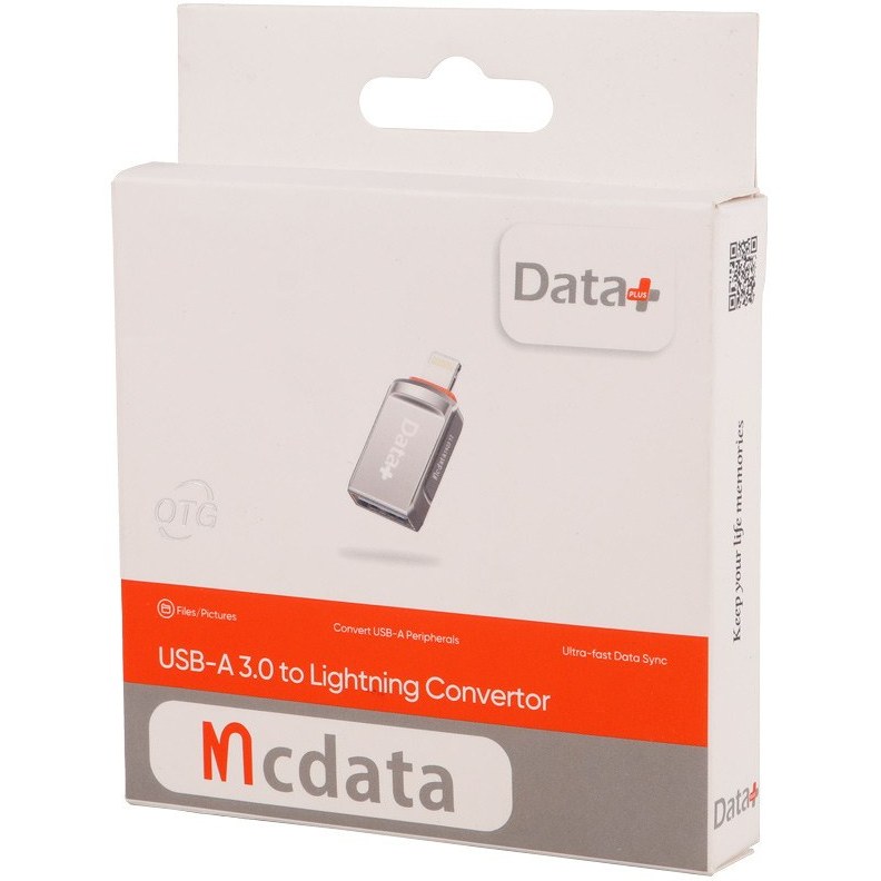 تبدیل USB OTG به لایتنینگ دیتا پلاس Mcdata