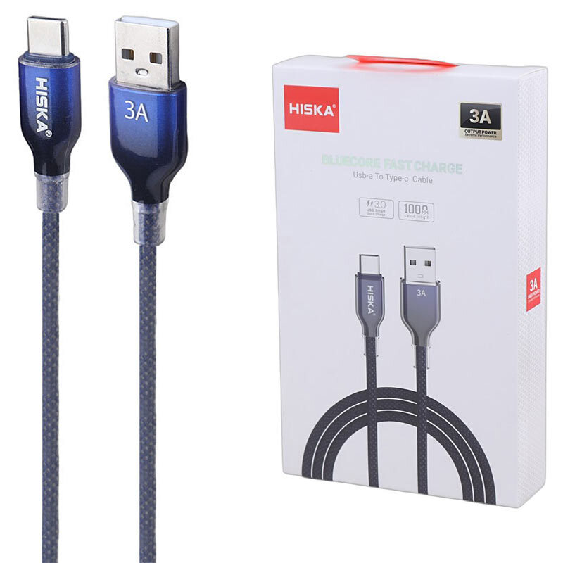 کابل تایپ سی فست شارژ 3 آمپر هیسکا LX-911AC