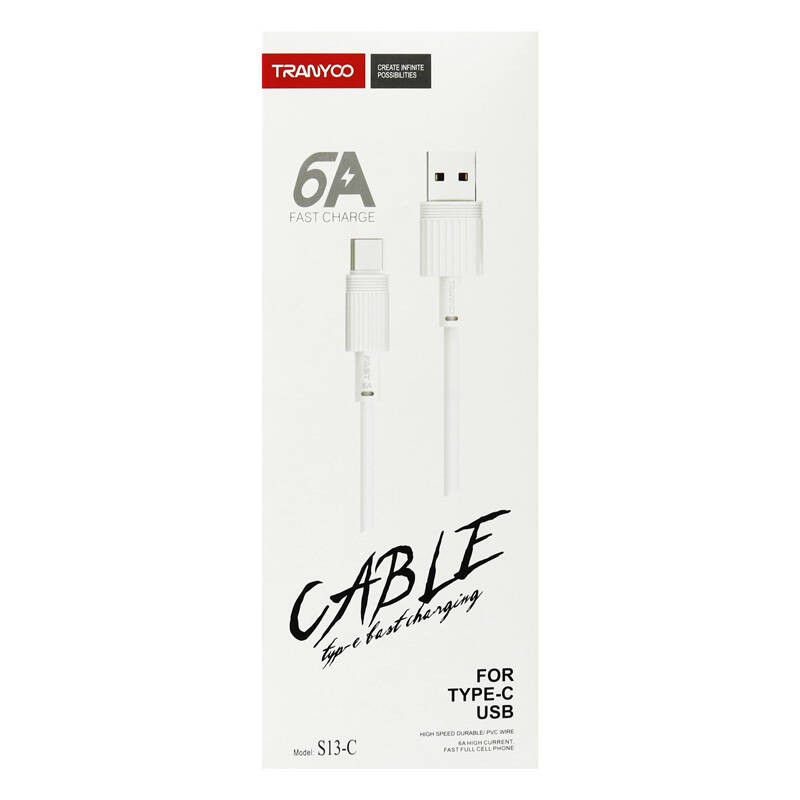 کابل شارژر Type-C به USB ترانیو مدل S13-TC