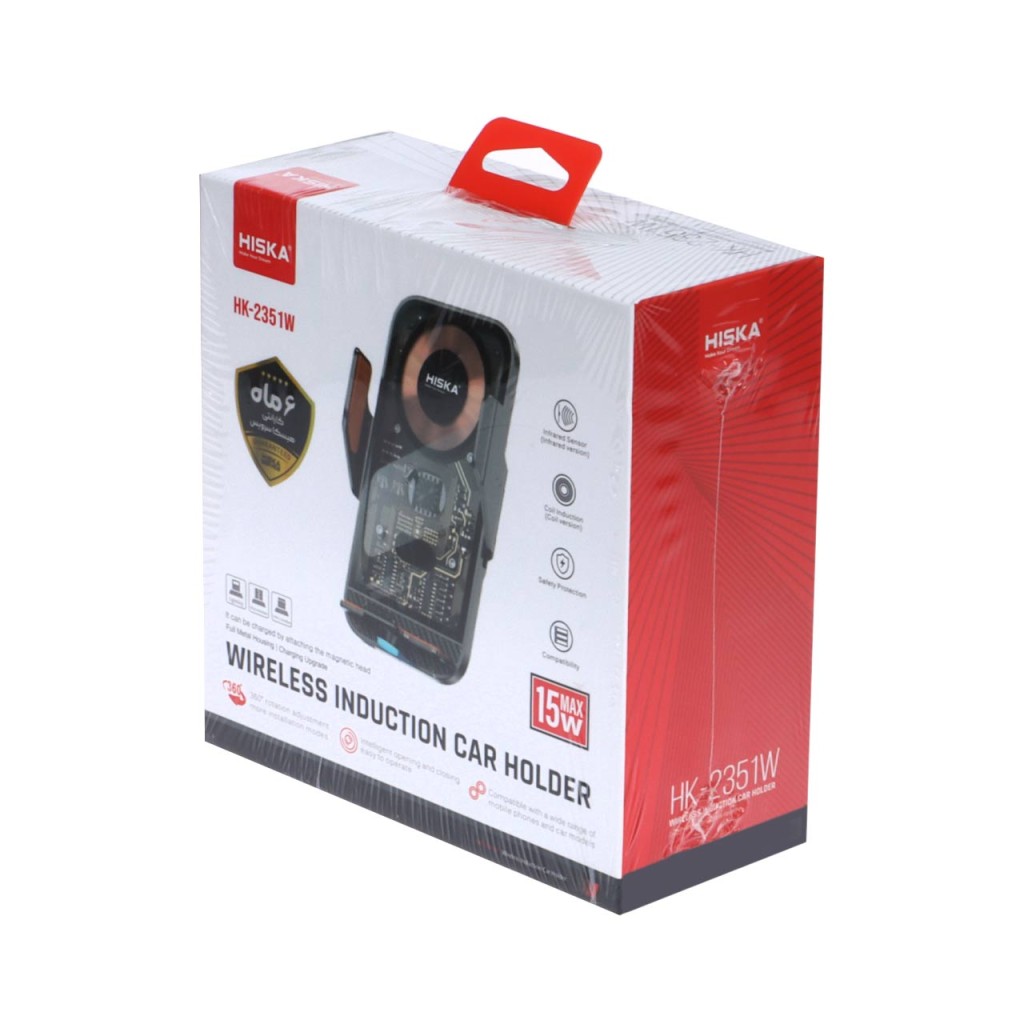 هولدر و شارژر وایرلس 15 وات هیسکا HK-2351W