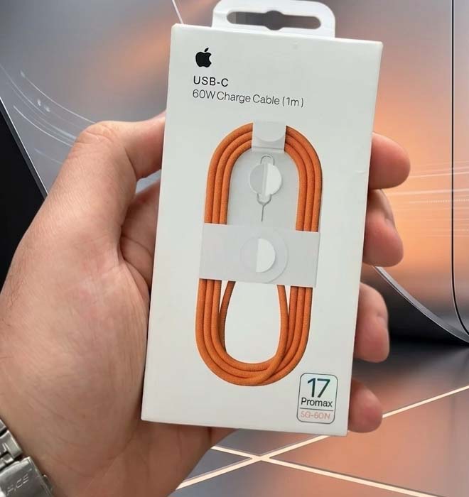 کابل شارژر اپل پک جدید ip17