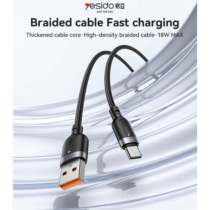 کابل شارژ سریع USB به Type-C یسیدو CA131C 