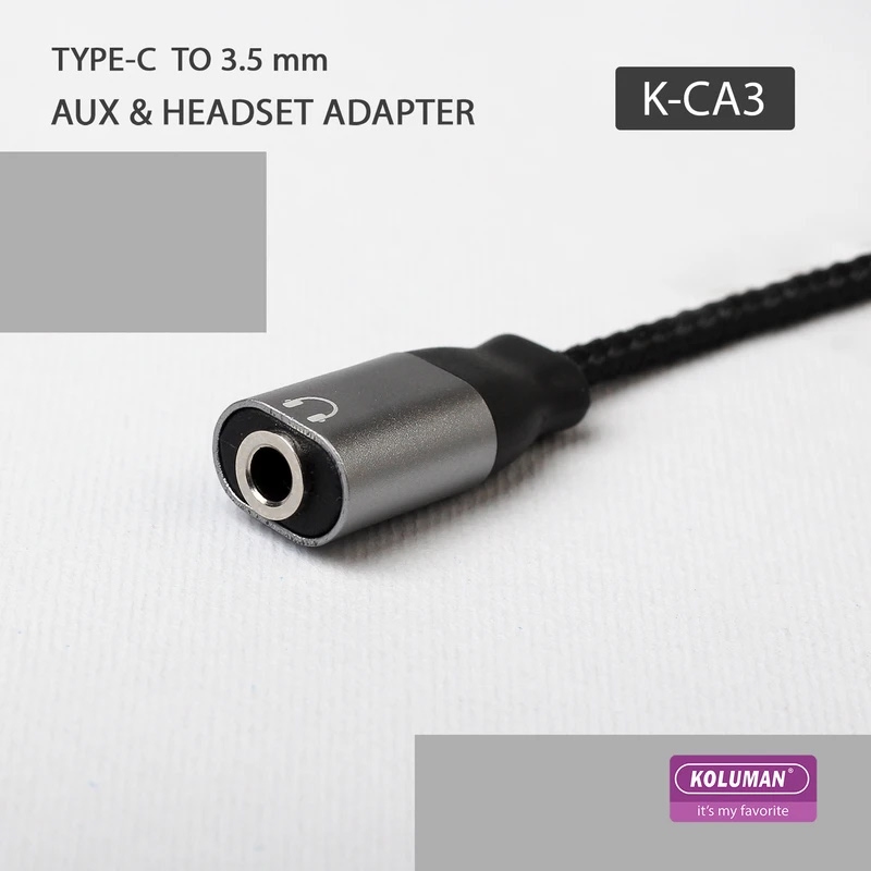 تبدیل تایپ سی به AUX کلومن مدل K-CA3