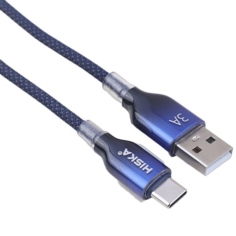 کابل تایپ سی فست شارژ 3 آمپر هیسکا LX-911AC