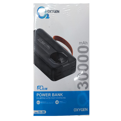 پاوربانک اکسیژن مدل OX-200 ظرفیت 30 هزار